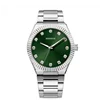 Green mechanical watch