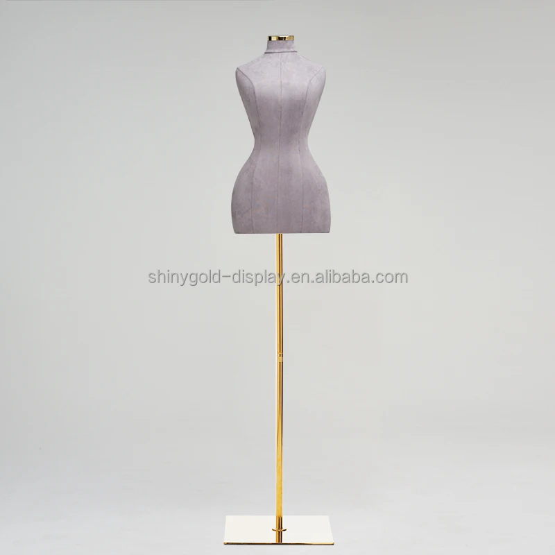 Wholesale Standing Big Boobs Half Body Wedding Dress Mannequin Dress