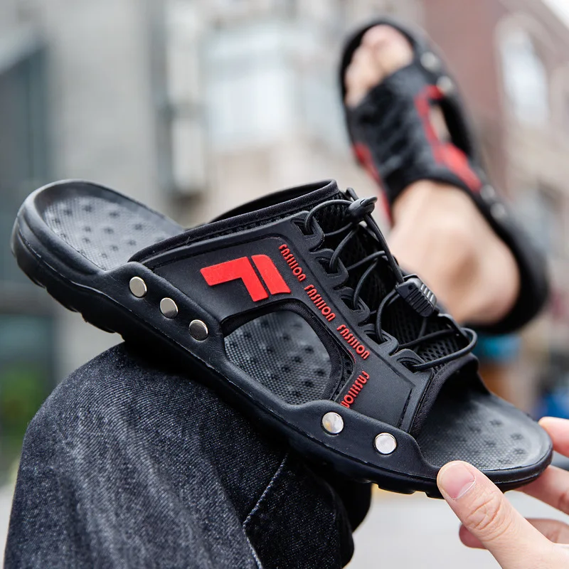 New Fashion Summer Beach Strong Comfortable PU Leather Men Sandal Casual Shoes