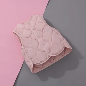 2026 Winter 85055 White Duck Vest Vintage Mandarin Collar Warm Comfortable Lightweight Windproof Breathable Solid Color Unisex