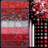 28 grille rouge + perle