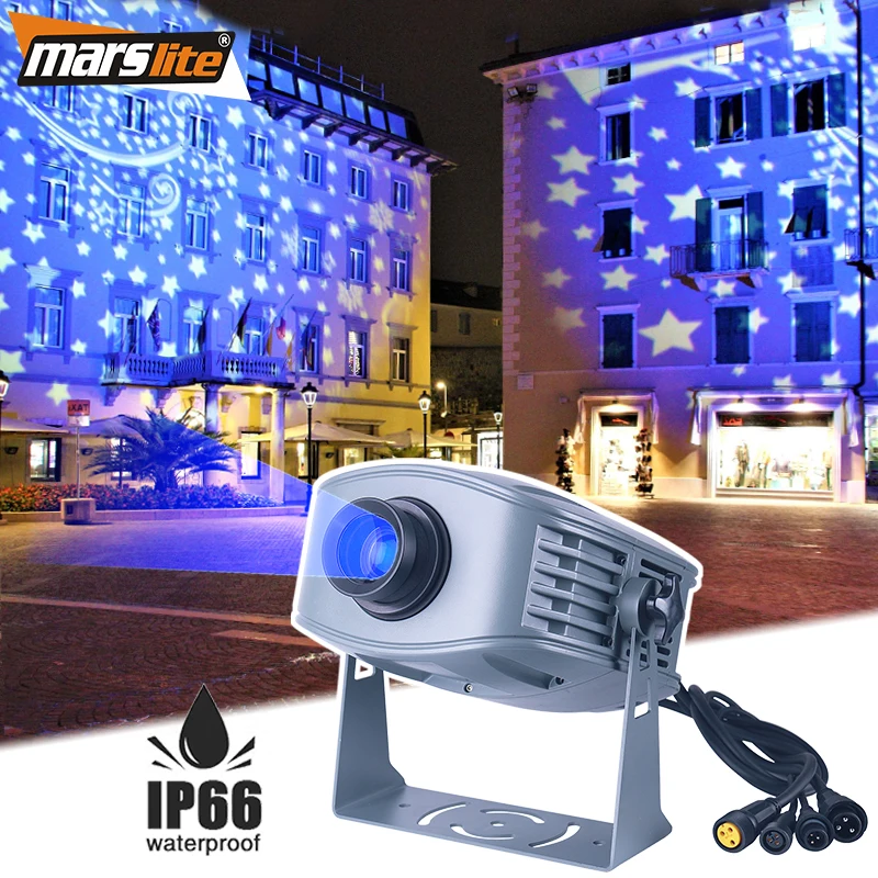 防水IP66 300W ゴボプロジェクター カスタムロゴ回転式 屋外建物向け広告ライト