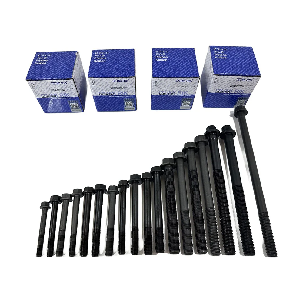 IZUMI RIK S6R, S6R2, S6S, 6B31 Sylinterikannen pultti Mitsubishi-moottoreille Dieselmoottorin varaosat