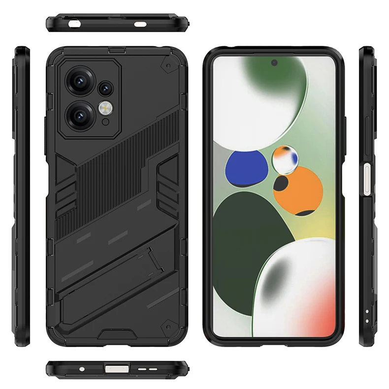 Per Xiaomi Redmi Note 12 4G Cover posteriore stile Punk cavalletto PC Fashion Coque forte custodia antiurto per telefono all'ingrosso