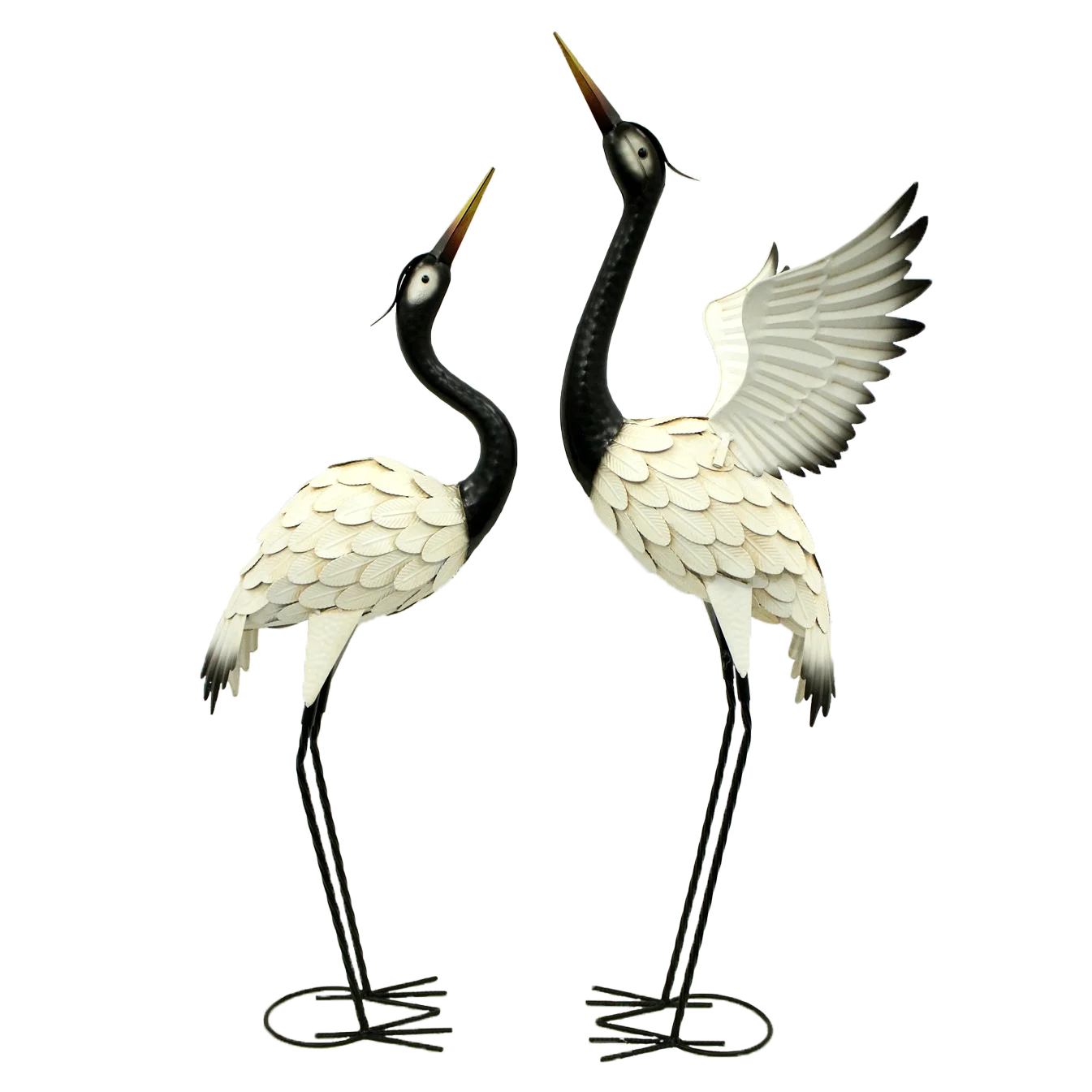 40.75 inch crane  large  sculpture  animal statue 