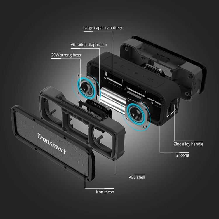 Tronsmart Force Bluetooth5.0 防水 40W Amazon.co.jp: Tronsmart Bluetooth5.0 スピーカー 防水 40W高