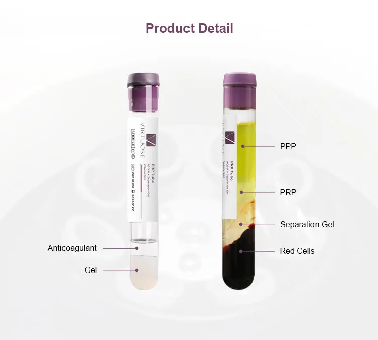 Medical Platelet Rich Plasma Prp Tube Prp With Acd Gel For Sale In Lab