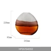 Ombre Frosted White to Brown Amber -S