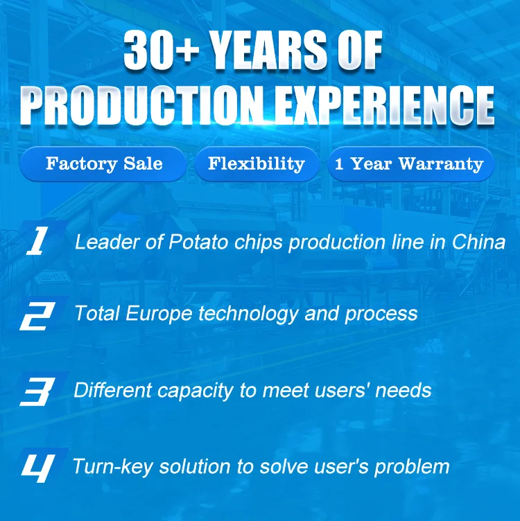 Industrial Potato Chip Factory Machine for Sale Potatoes Chips Automatic Production Line