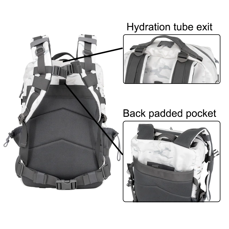 45l Tactical Backpack 3 Days Assault Pack Bag Large Rucksack With