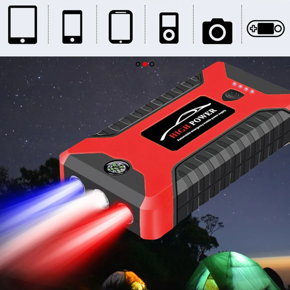 1200a Car Jump Starter Power Bank New 12v Starting Device For Petrol