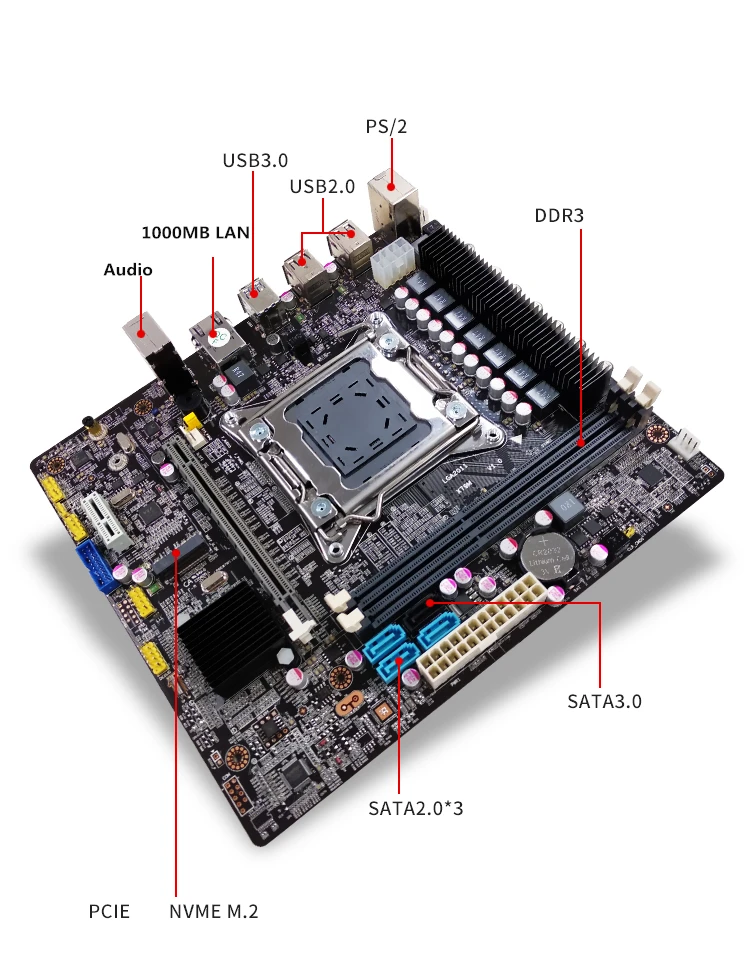 Материнская плата X79 с чипсетом X79 LGA 2011, двухканальная DDR3, высокая производительность, стабильность и надежность