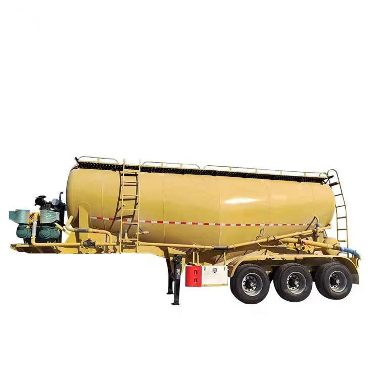 Vehicle 3 Axle 60cbm Powder Transporting Bulk Cement Tanker Semi Trailer for Sale