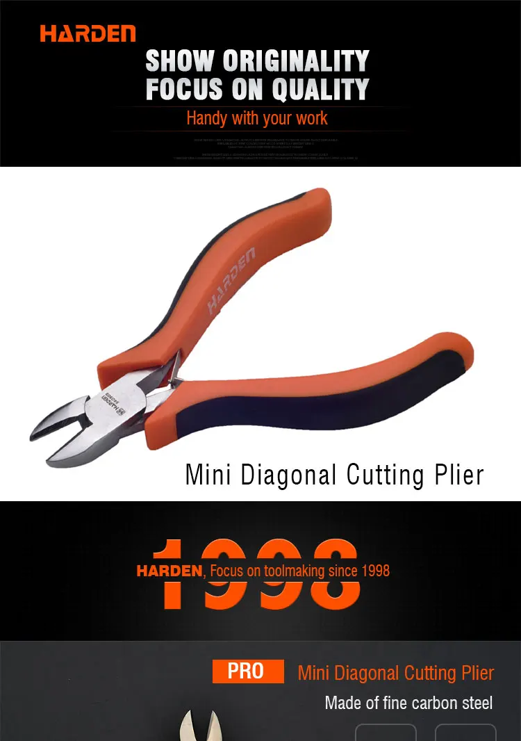 Multi Functional Professional Carbon Steel Mini Diagonal Cutting Plier