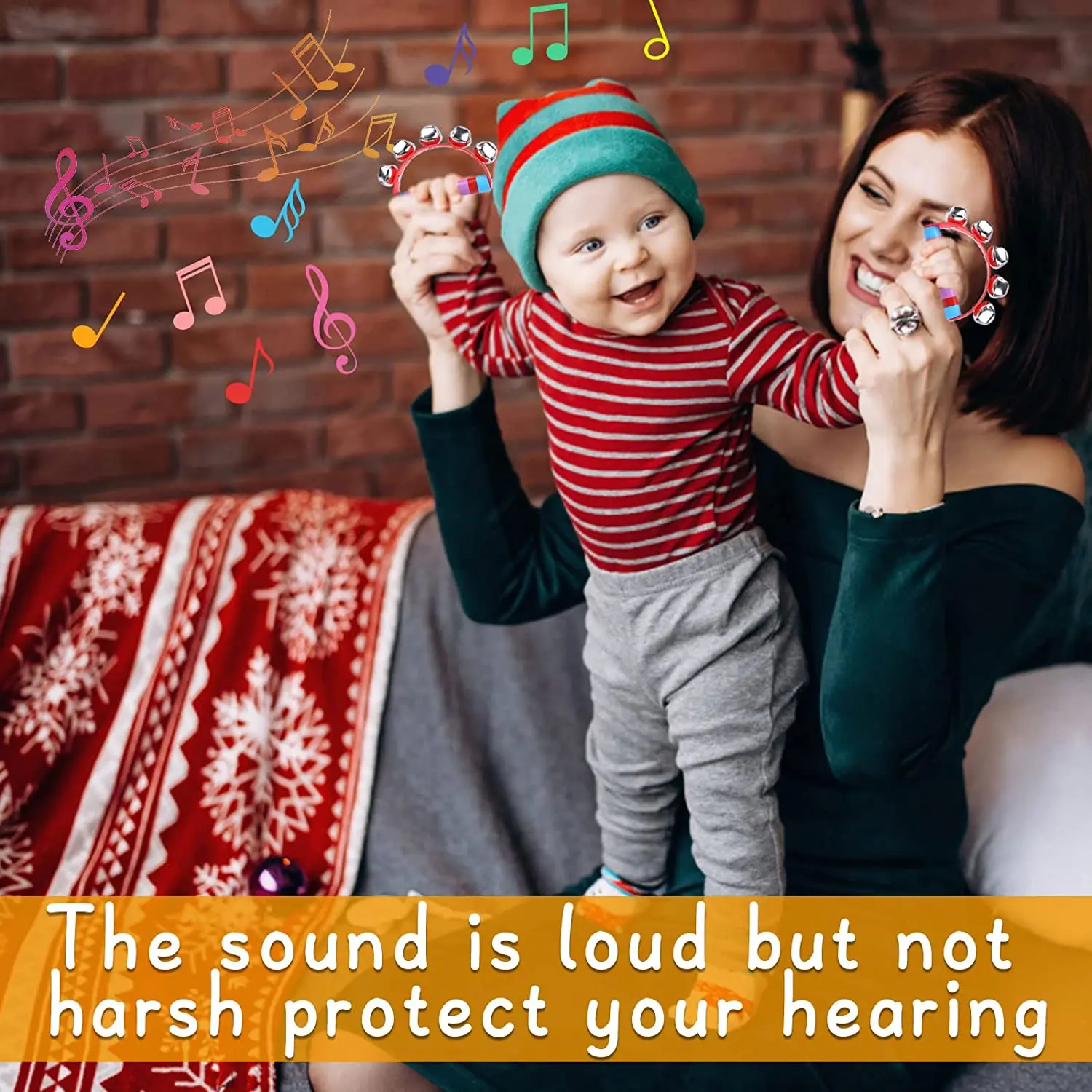 Jinglewooden Handle Bells Stick Shaker Rattle Musical Bell Buy Wooden