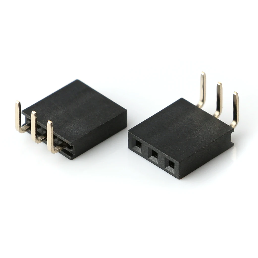 Female 127 Pin Header Connector Female 2x3p 3 Pins 2.54mm Pitch Female ...