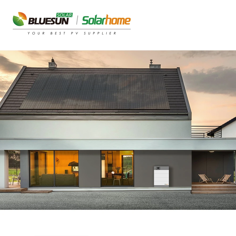 BLUESUN Stack Battery Solar Systems 48V 156V Lithium Batteries 25kWh Battery Solar System for House