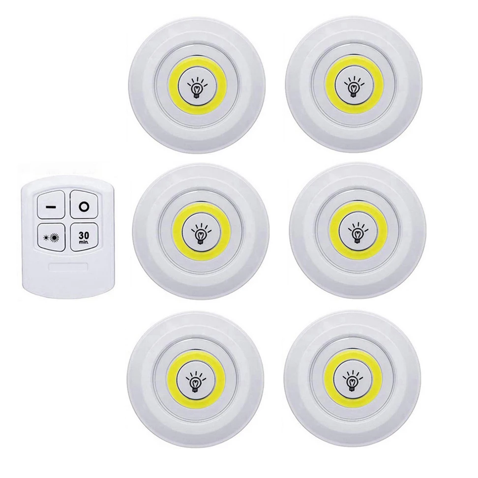 Cob Remote Control Induction Pat Light Bedside Feeding Lighting Bedroom Wardrobe Under Cabinet Touch Night Lamp