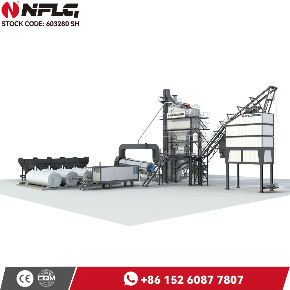 High Output Asphalt Batching Mixing Station Bitumen Processing Plant