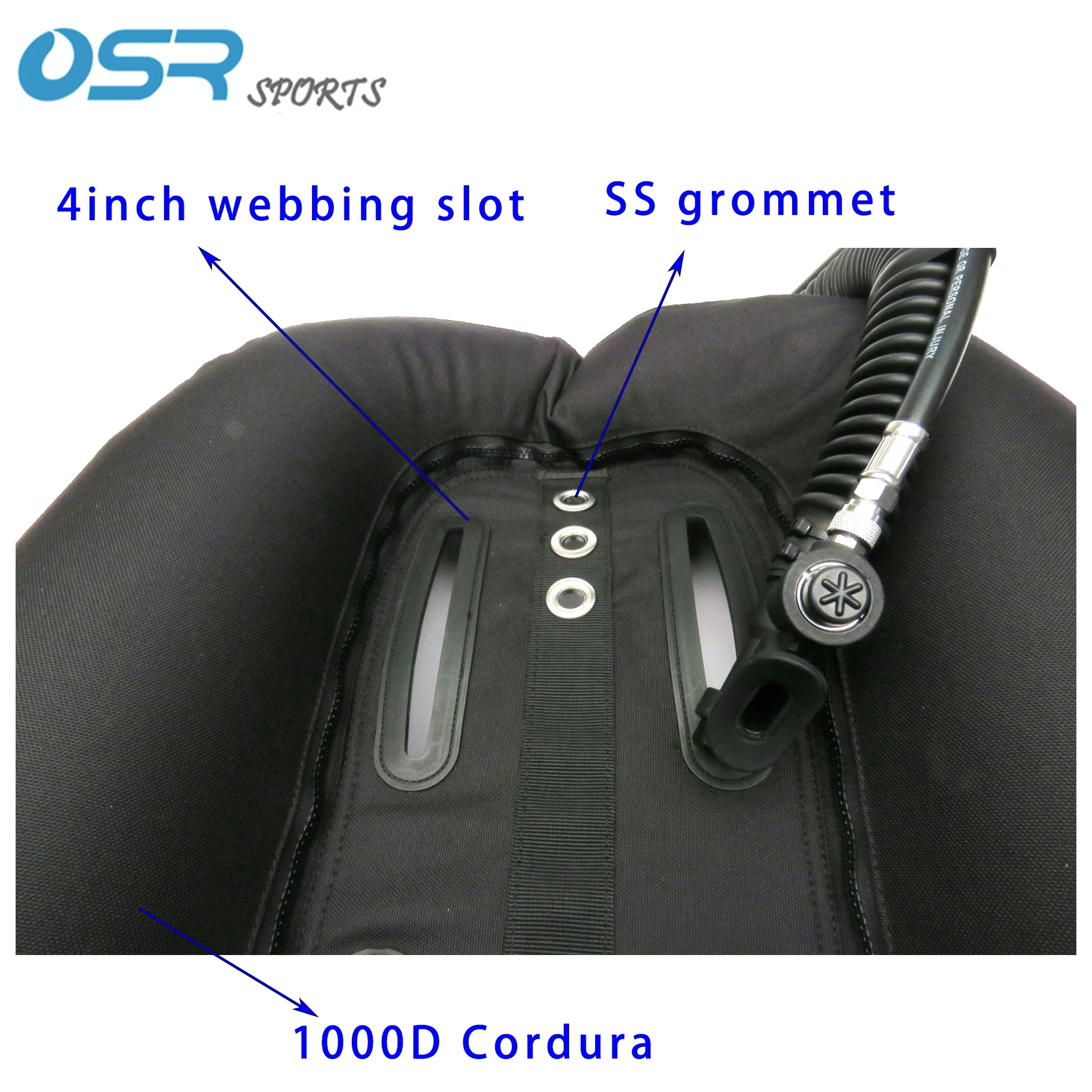 Scuba Diving Tech Diving Double Tank Backmount Bcd 45lbs Wing Only With