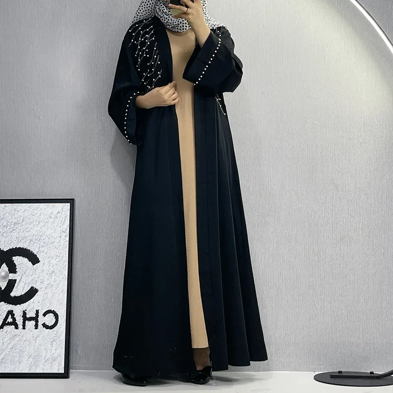 New Elegant Women's Long Skirt Abaya Dubai Embroidered Lace