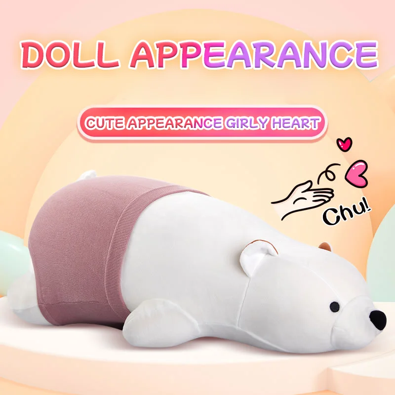 Polar Bear Pillow Remote Control Sex Gun Machine Female Masturbation Device  Automatic Thrusting Vibrating Swing Dildo Machines