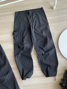 Spot for Paratrooper Cargo Pants Wide Pants High Waist Slim Light Quick-drying Drawstring Sports Summer Pants