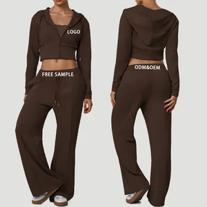 2026 New Arrivals Designer Women's Hoodie Winter Sweatsuit Outfits for Women Custom Vintage Distressed Embroidery Streetwear