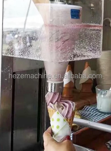 市販のアイスクリームマシンスワールドリルヨーグルトリアル