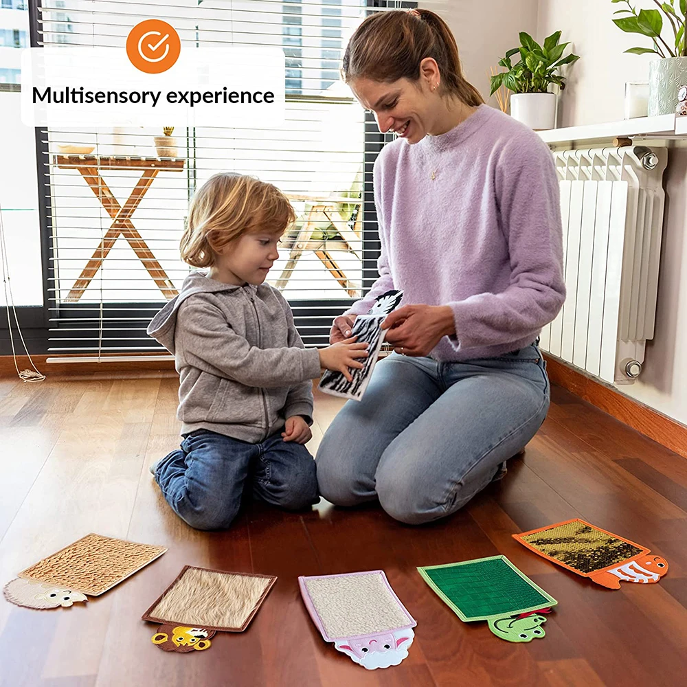 Настраиваемые сенсорные напольные плитки в форме животных текстурированные игрушки для детей с