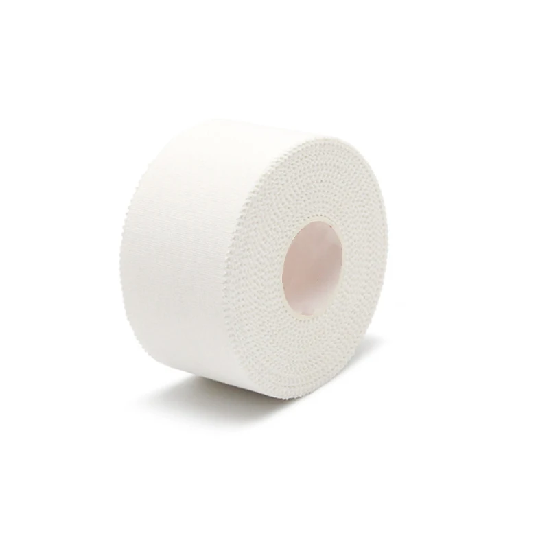 CE Custom logo free sample 100% cotton sports tape For Sports Injuries surgical plaster roll