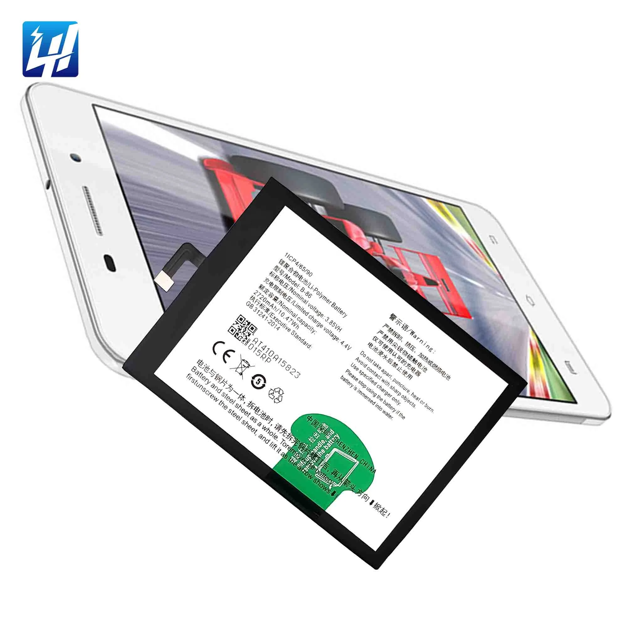 OEM B-86 Y37 Y937 Li-Ion Battery for Vivo V1 Max 2720mah