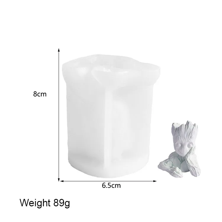Tree Men Resin YS Baby Tree Man Resin Silicone Candle Mold for DIY Crafts