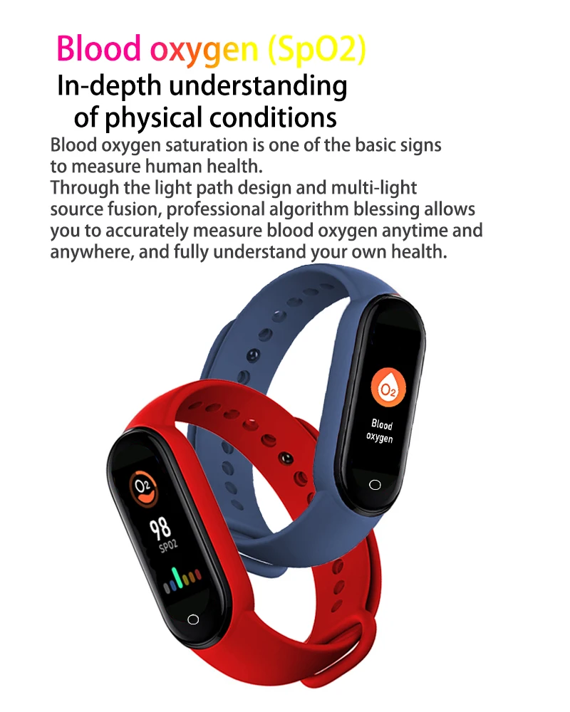 2022 New M6 Heart Rate Monitor Smart Band M6 Smart Wristband Sport