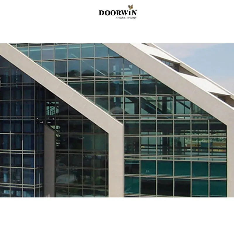 Topwindow Thermal Break Stick Frameless Profile Aluminium Glass and Aluminum and Curtain Wall