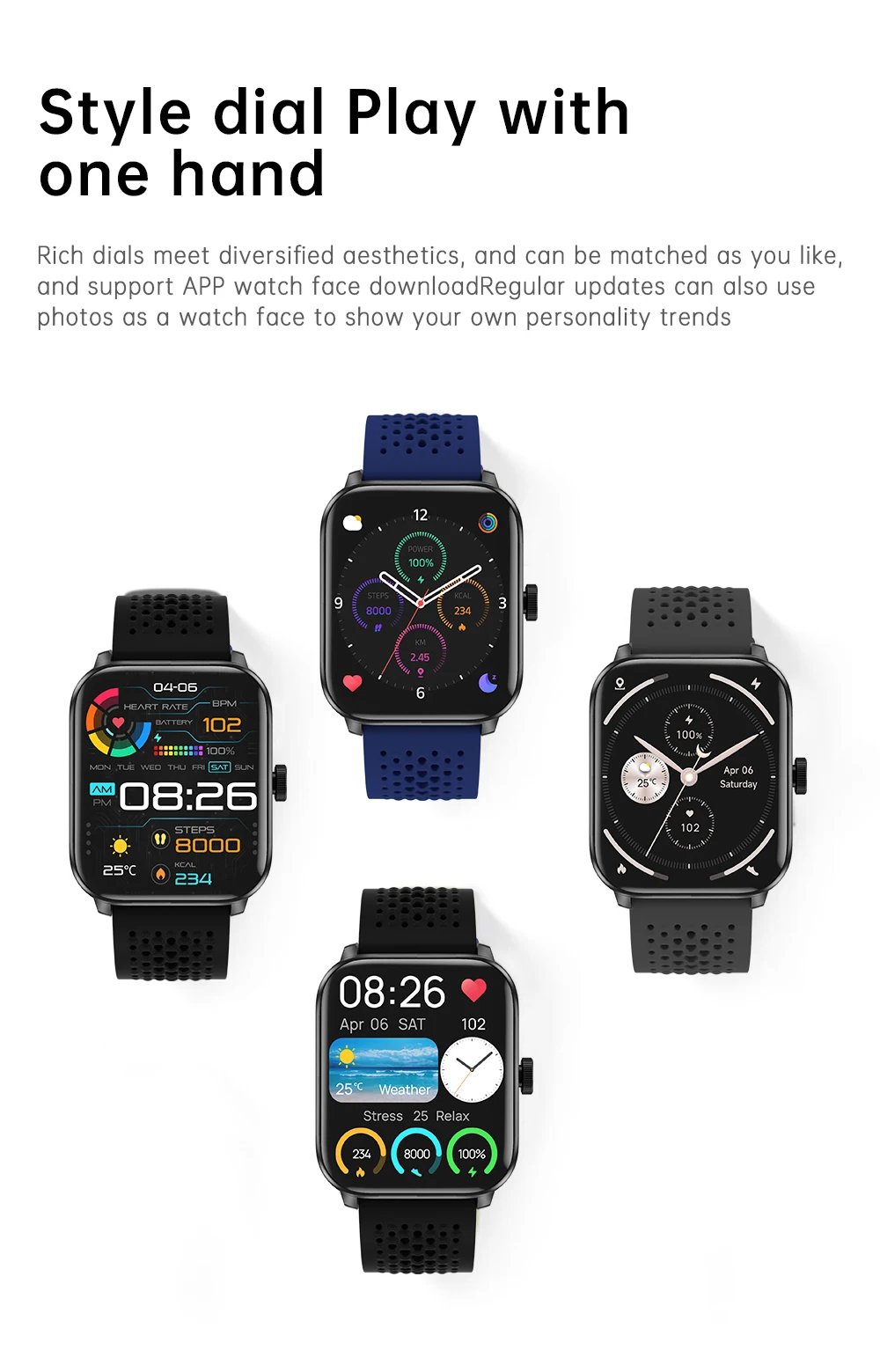 2025 F19 Gps Smart Watch Motion Tracking 1.85inch Square Screen Bt Call Heart Rate Sleep Monitoring Sport Smartwatch Men Ios - Buy Ip68 Waterproof Smartwatch men Sports Smartwatch gps Sport Smart Watch