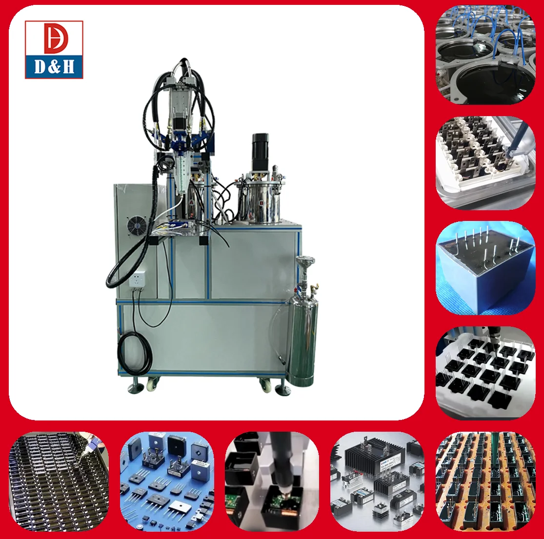 High Viscosity 2 Component Polyurethane Dispenser Meter Mix Dispense System
