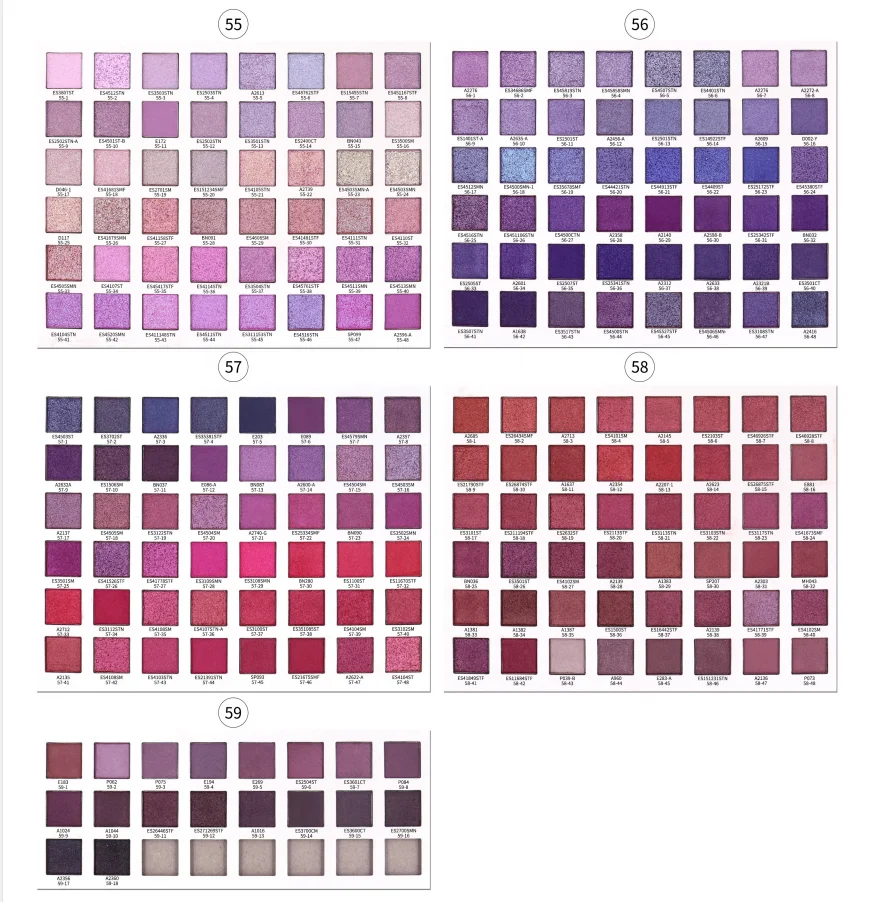 product 9 pan matte shimmer eyeshadow palette with cruelty free formula option wholesale private label cosmetic supplier-9