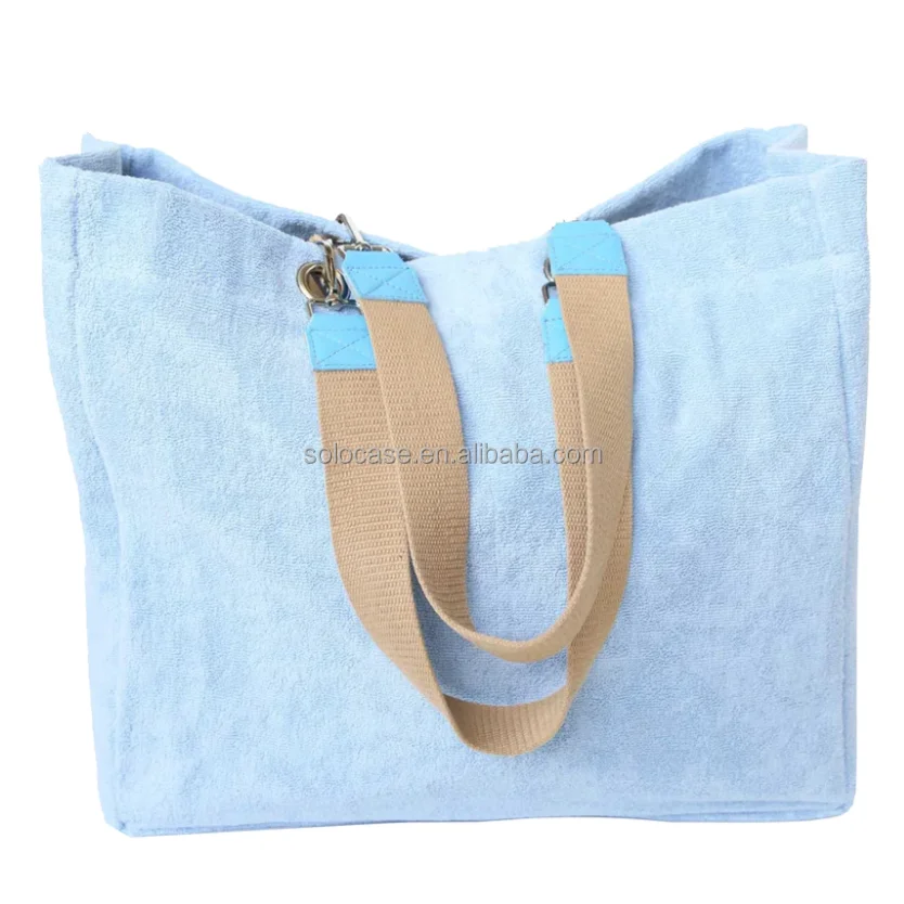 Cotton Terry Cloth Beach Bag