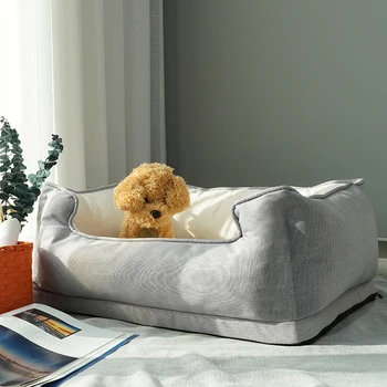 Hot Sale Color Matching Pet Bed Anti-Slip Bottom Pet Nest Pp Cotton Pet Beds Waterloo