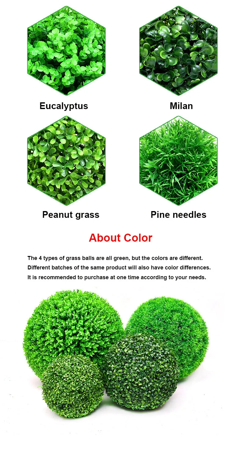 Snz1017 Artificial Green Plant Grass Ball Mall Window Beautiful
