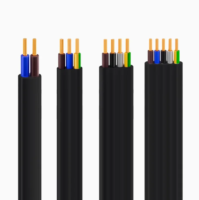 Cable plano de viaje para elevador de puerta retr&aacute;ctil el&eacute;ctrico de 3/4/5/1,5/2/2/4 mm2, cable de fila plana suave, cable de fila plana,/1/2, 2/1/1/2, 2/