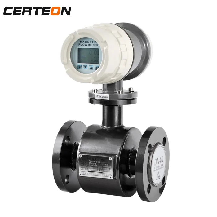 Electromagnetic Concrete Slurry Flow Meter for Channel Drainage Smart Process Battery Operated DN25 Auto Standard