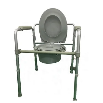 JM0501 Steel bedside Folding Commode Chair Set Toilet Chair With bedpan For Elderly