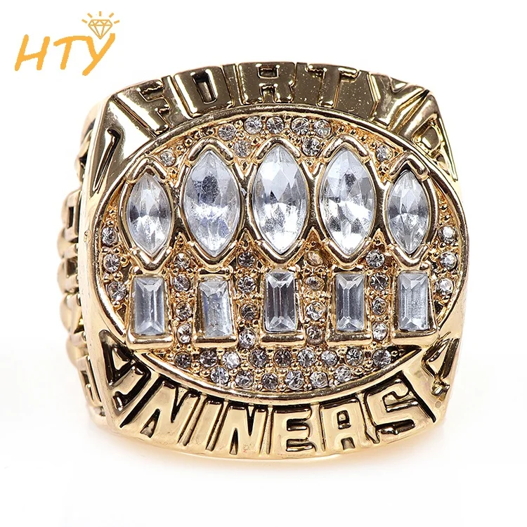 San Francisco 49ers Contemporary Style Goldplated NFL Ring — Sports Jewelry  Super Store