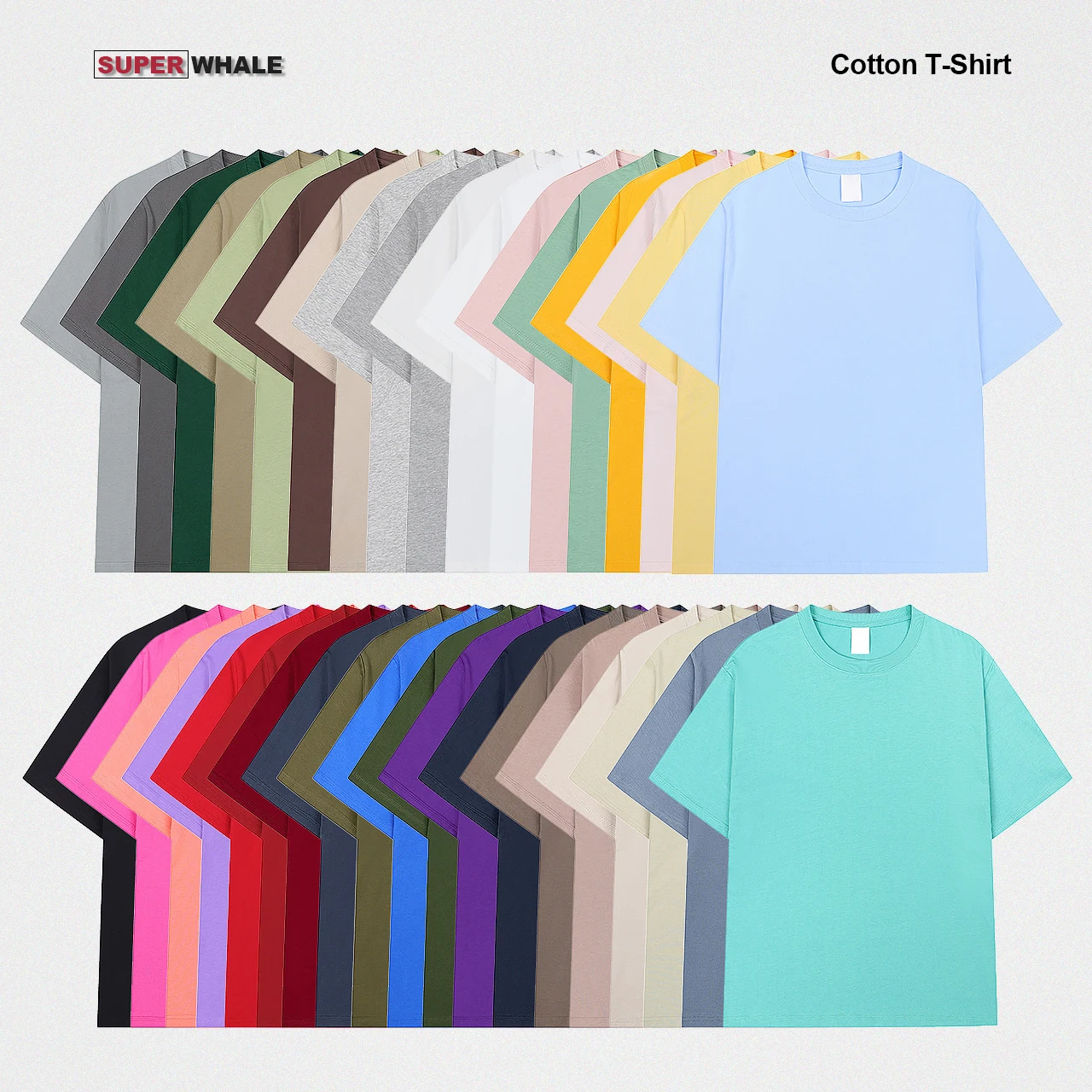 Wholesale High Quality Unisex 270g Round Neck Custom Heavyweight Cotton Drop Shoulder Oversize T-shirt