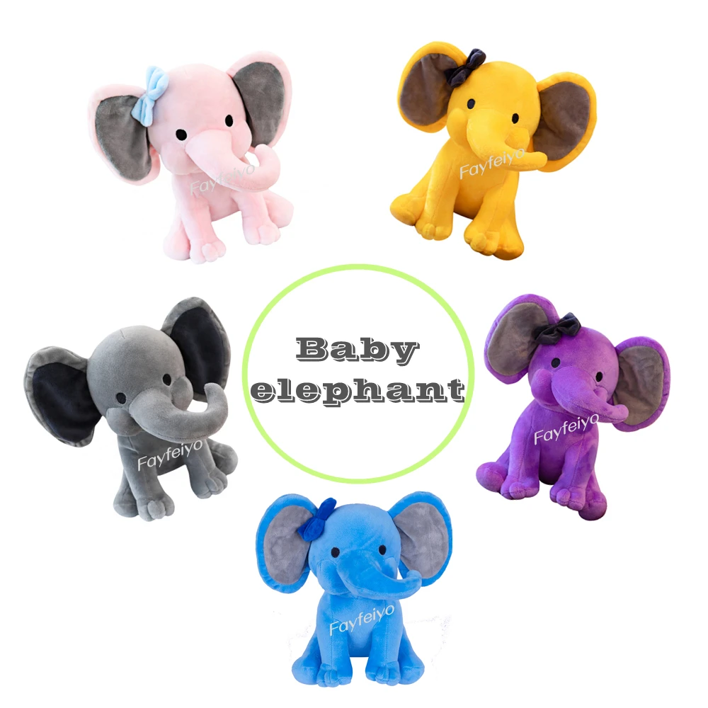 Hot Sale Stuffed Elephant Toys With Big Ears Grey Elephant Plush Toy