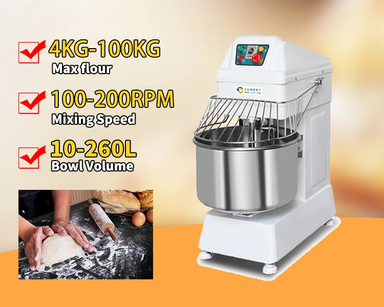 Bakery Machine 50 Kg Spiral Dough Mixer Flour Mixer