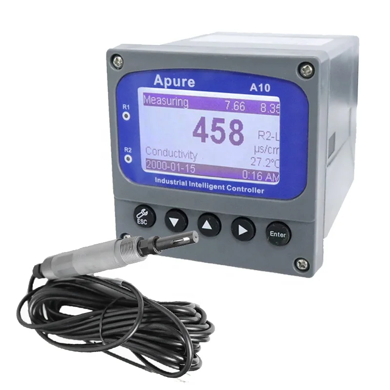 Apure Online pH ORP EC Conductivity Meter Controller Control Dosing Pump