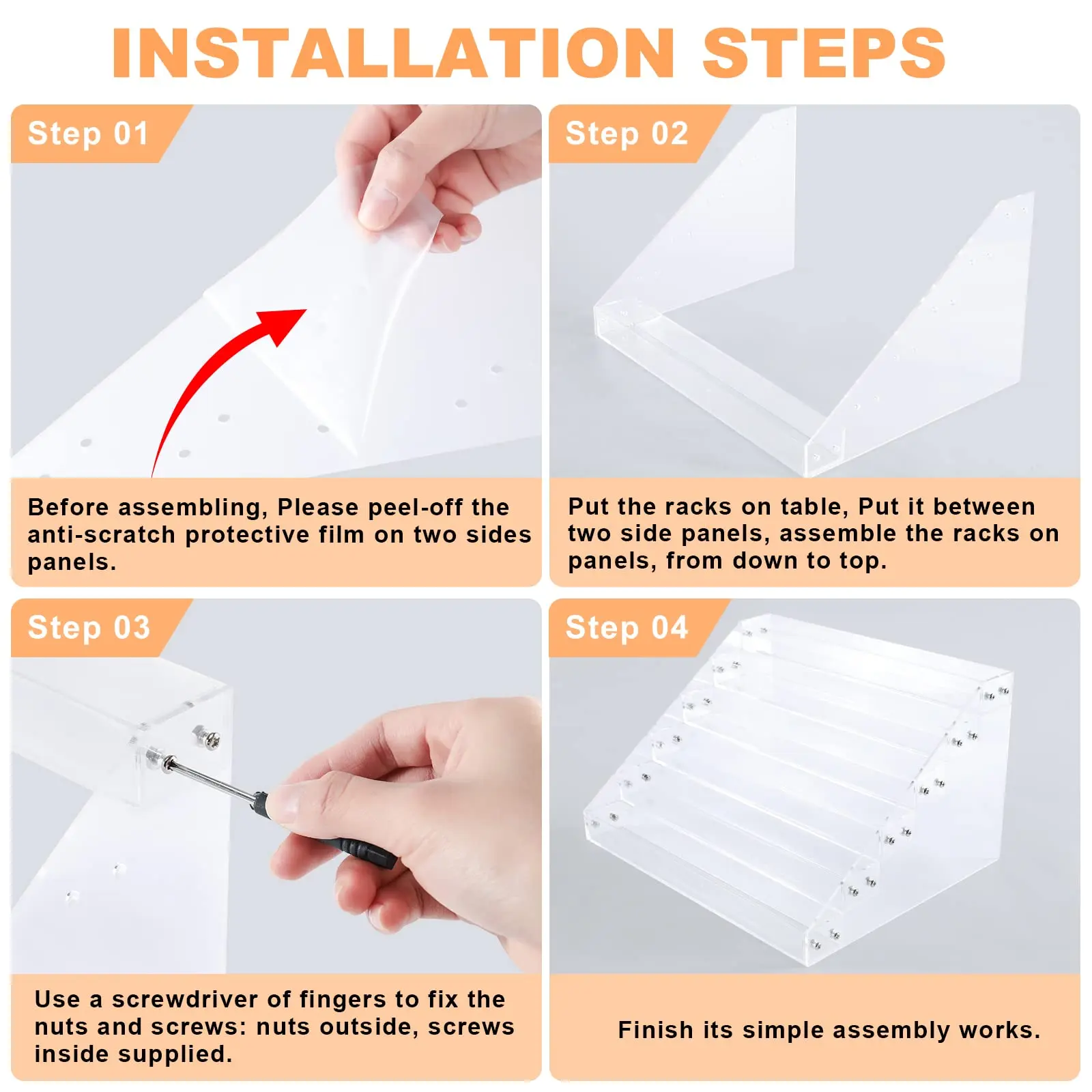 product acrylic nail polish organizer rack 6 tier holder stand paint rack gel nail polish shelf display sunglass organizer-8